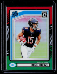 2024 Panini Donruss Optic Rated Rookie Rome Odunze #309 Chicago Bears - front