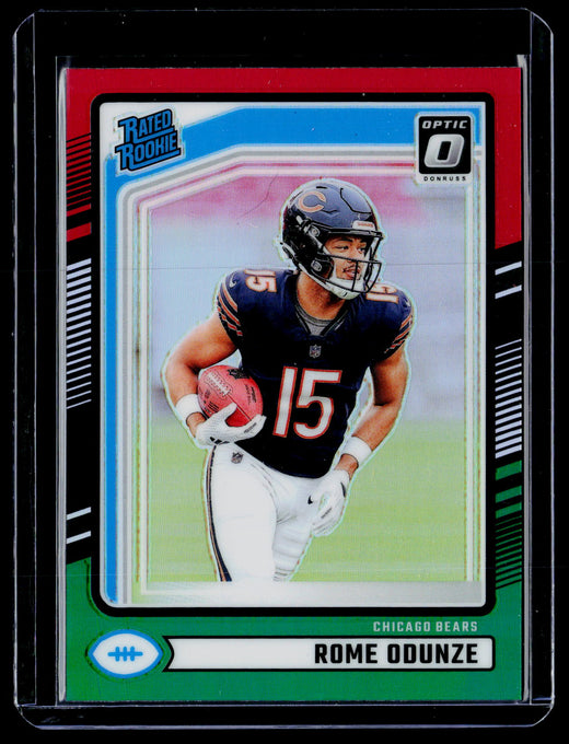 2024 Panini Donruss Optic Rated Rookie Rome Odunze #309 Chicago Bears - front