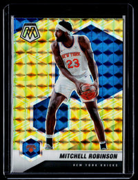 2020-21 Panini Mosaic Basketball Mitchell Robinson Mosaic Gold Wave #178 - front