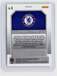 2025 Panini Prizm FIFA Club World Cup New Era Rookie Tyrique George #5 Chelsea FC - back