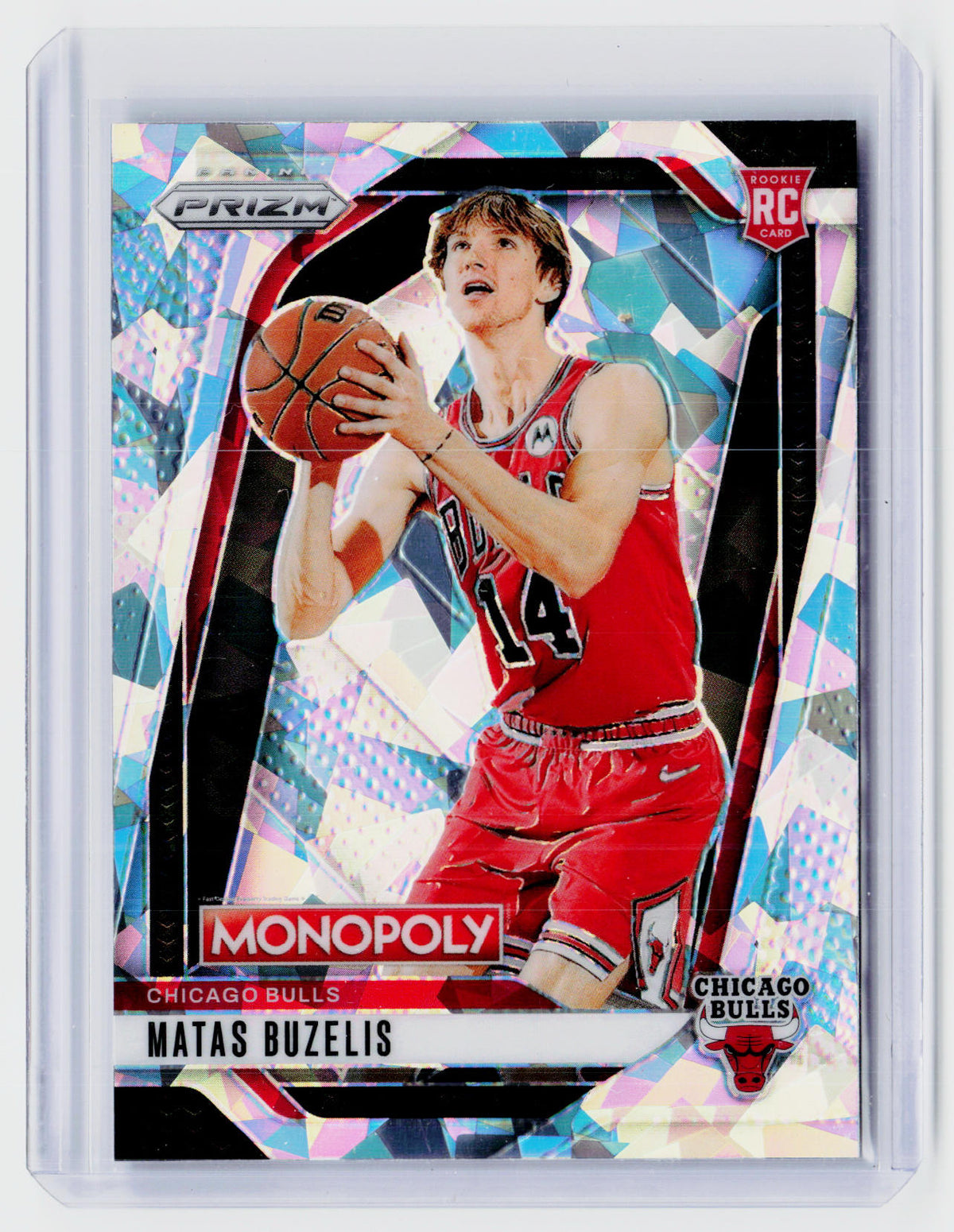 2024-25 Panini Prizm Monopoly Matas Buzelis Rookie Card #12 Chicago Bulls - front