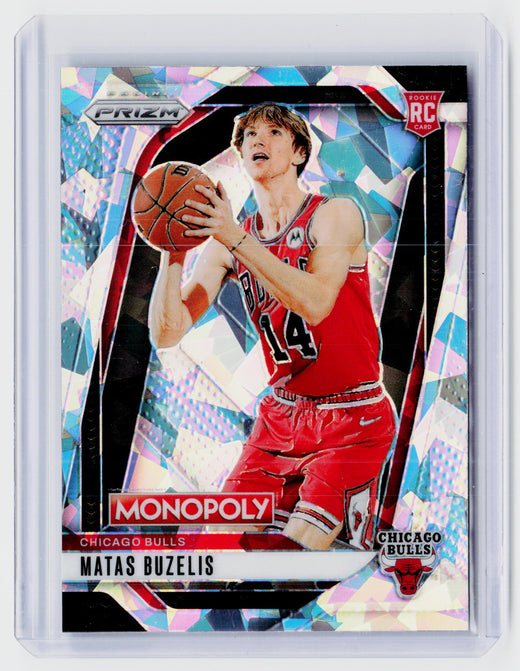 2024-25 Panini Prizm Monopoly Matas Buzelis Rookie Card #12 Chicago Bulls - front