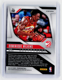 2024-25 Panini Prizm Basketball Dominique Wilkins Prizm Legends Ice Prizm #282 Atlanta Hawks - back