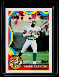 1989 Topps 1000 Yard Club #12 Mark Clayton Miami Dolphins - front