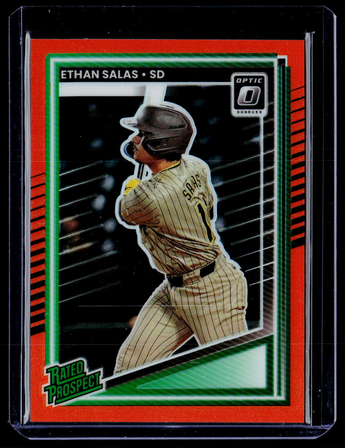 2025 Panini Donruss Baseball Rated Prospect Ethan Salas Green #199 193/199 - front