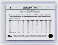 2024-25 Topps Chrome Basketball Damian Lillard Milwaukee Bucks #2 - back