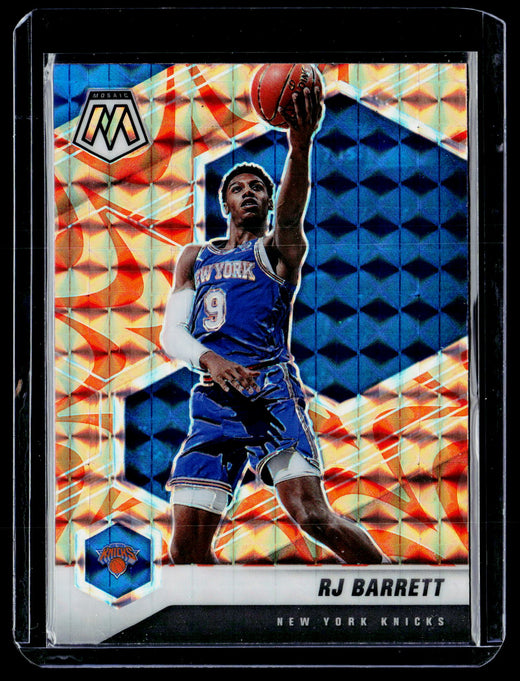 2020-21 Panini Mosaic RJ Barrett #68 New York Knicks - front