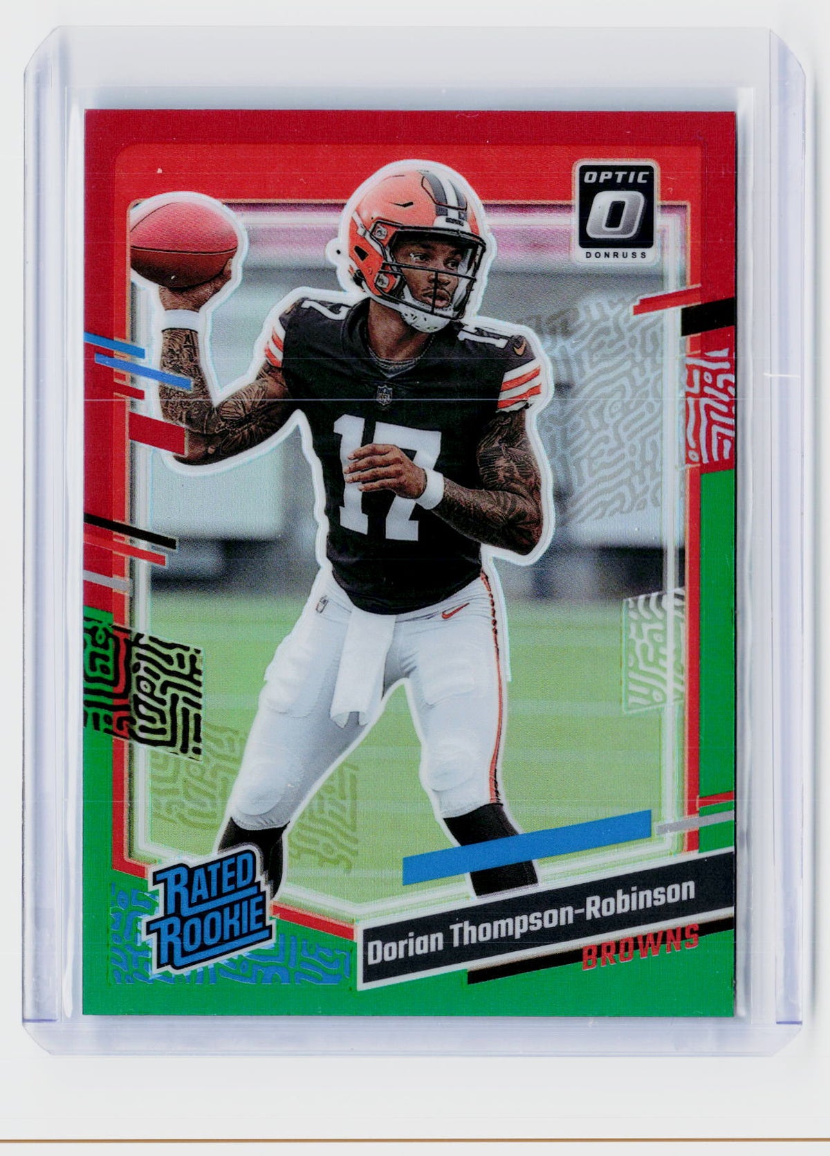 2023 Panini Donruss Optic Rated Rookie Dorian Thompson-Robinson #322 Cleveland Browns - front