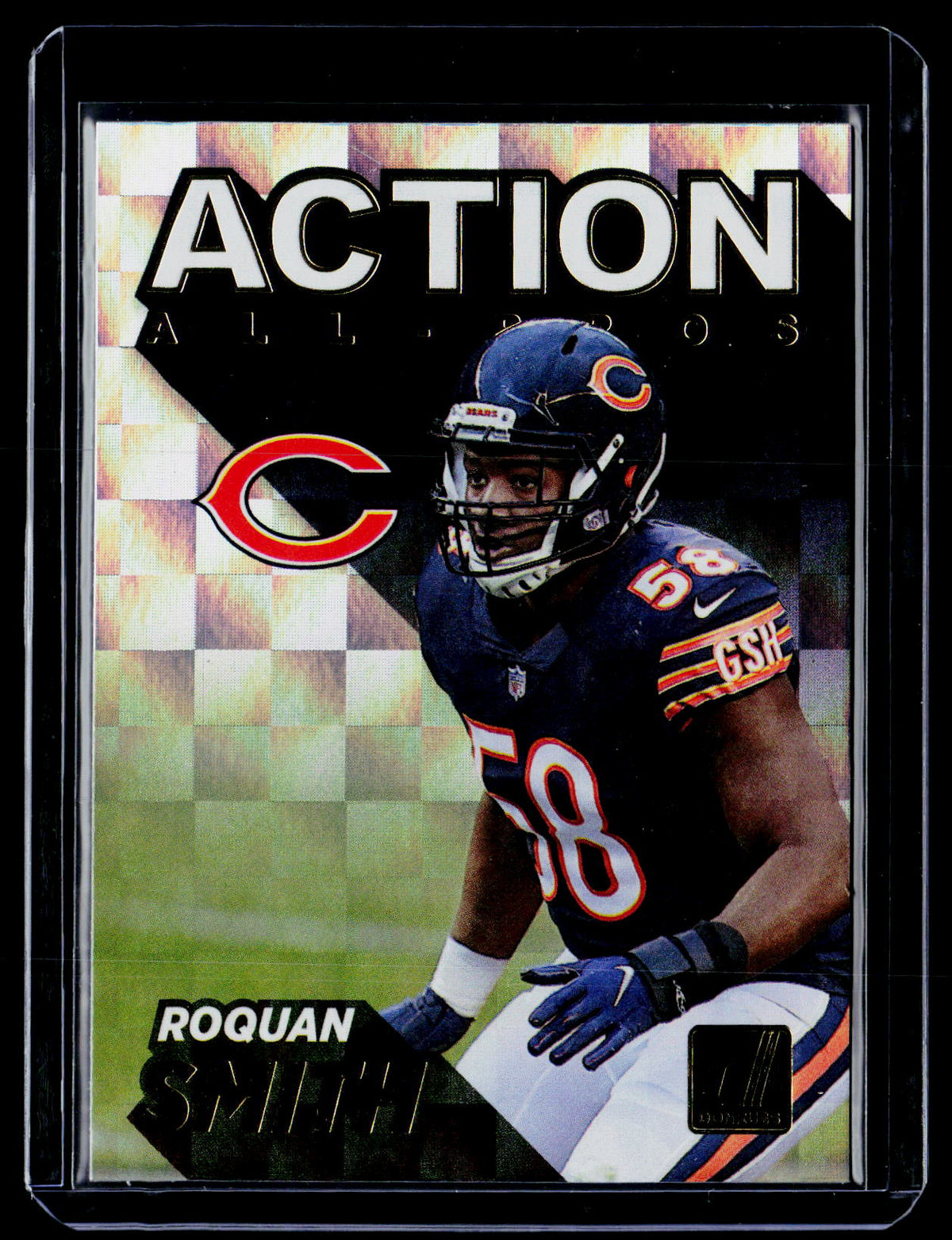 2021 Panini Donruss Action All-Pros Roquan Smith AP15 Chicago Bears - front