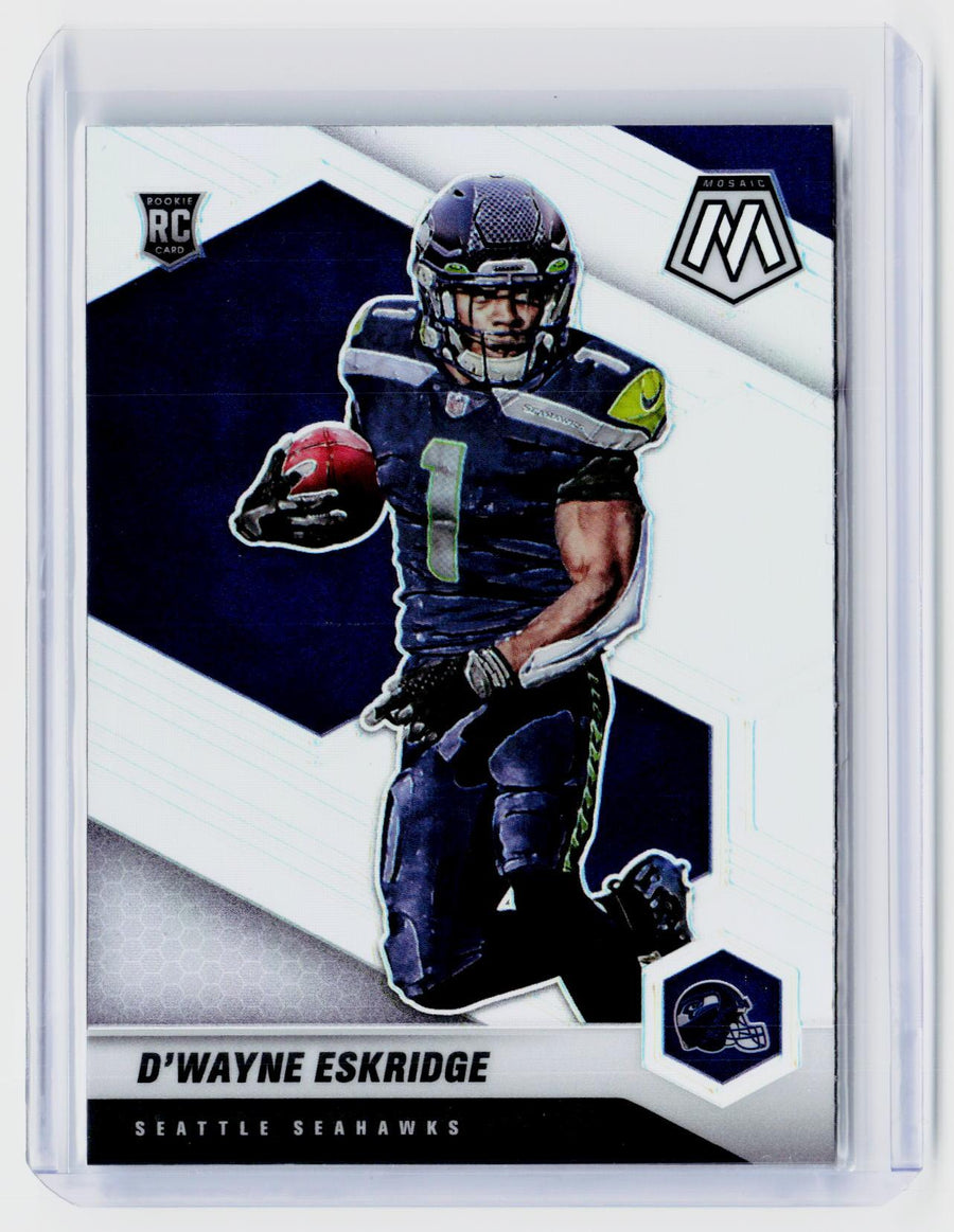 2021 Panini Mosaic Football D'Wayne Eskridge Rookie Variation #319-V - front