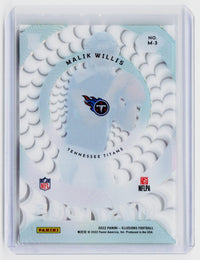 2022 Panini Illusions Mystique Malik Willis RC #M-3 Tennessee Titans - back