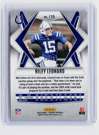 2025 Panini Phoenix Football Riley Leonard /50 - back
