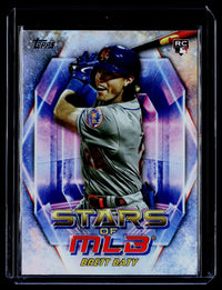 2023 Topps Stars of MLB Brett Baty Rookie Card SMLB-77 New York Mets - front