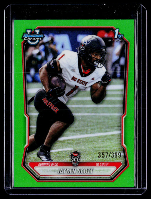 2026 Topps Bowman Chrome Jayden Scott Green Refractor #BCP-103 /399 - front