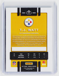 2017 Panini Donruss Football T.J. Watt Rookie Card #372 Pittsburgh Steelers - back