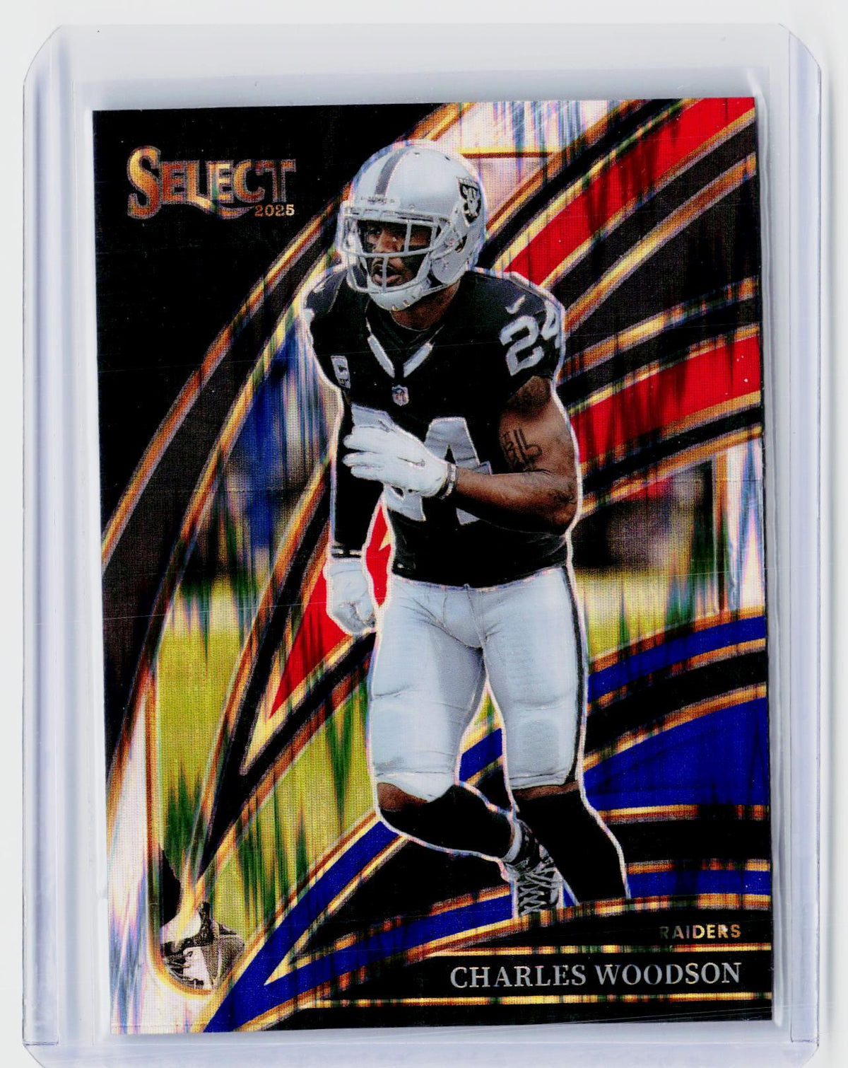 2025 Panini Select Football Charles Woodson #250 Club Level Raiders - front