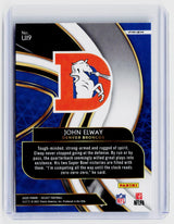 2020 Panini Select Football Unbreakable John Elway U19 Denver Broncos - back