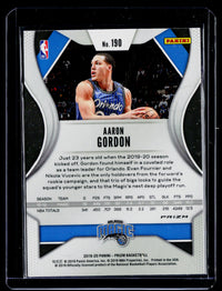 2019-20 Panini Prizm Basketball Aaron Gordon #190 Orlando Magic - back