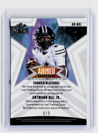 2024 Leaf Metal Armed & Dangerous Antwann Hill Jr. Autograph 8/9 - back