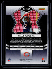 2022 Panini Mosaic Football Velus Jones Jr. RC #337 Chicago Bears - back