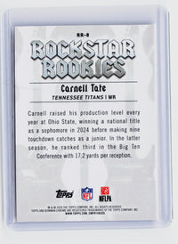 2026 Topps Bowman Chrome Rookie Bookies Carnell Tate RC #RR-8 - back