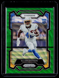 2023 Panini Prizm Football Elijah Dotson Green Prizm Rookie Card #352 - front