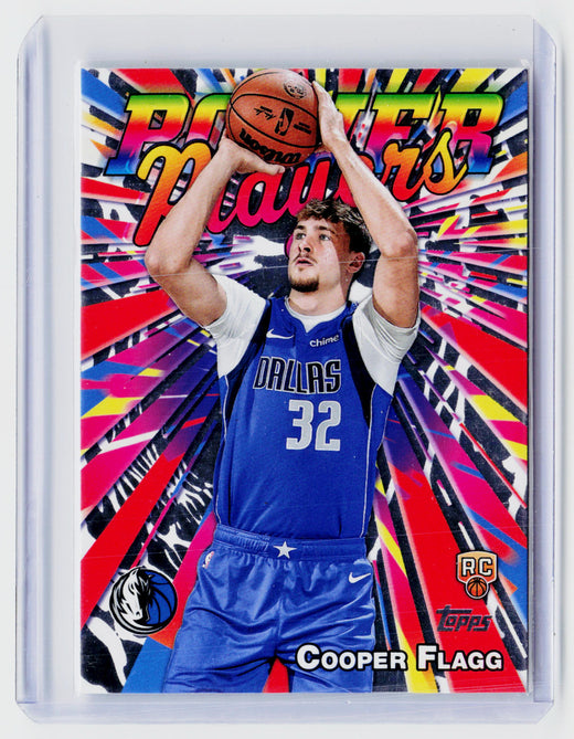 2025-26 Topps Basketball Power Players PP-16 Cooper Flagg RC Dallas Mavericks - front