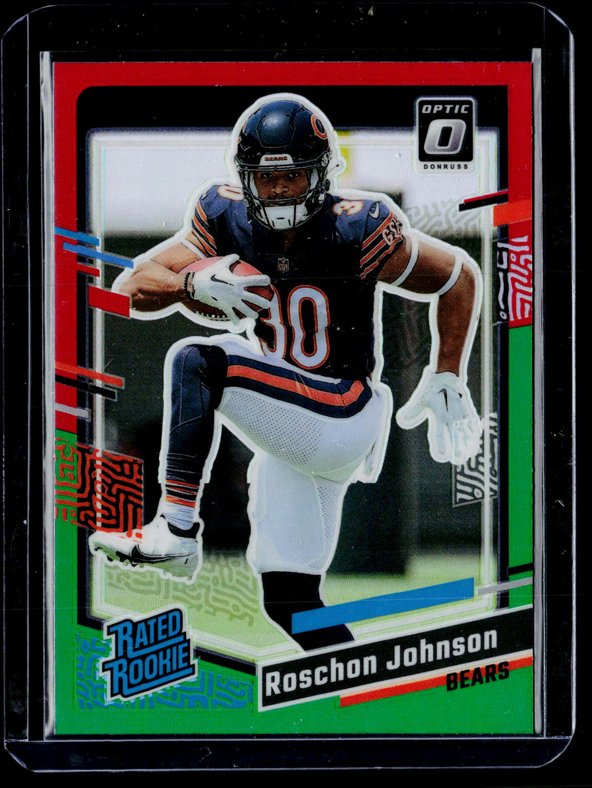 2023 Panini Donruss Optic Rated Rookie #314 Roschon Johnson Chicago Bears - front