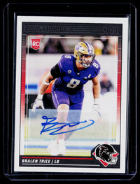 2024 Panini Score Football Bralen Trice Rookie Autograph #338 Atlanta Falcons - front