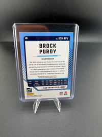 2024 Panini Donruss Threads Brock Purdy DTH-BPU San Francisco 49ers Memorabilia Card - back