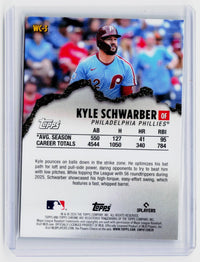 2026 Topps Chrome Welcome to the Club WC-3 Kyle Schwarber Philadelphia Phillies - back