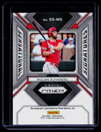 2024 Panini Prizm Baseball Signatures Nolan Schanuel Rookie Auto #SS-NS - back