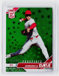 2026 Panini Donruss Elite Prospects Aspirations Jurrangelo Cijntje #163 /299 - front