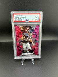 2023 Panini Mosaic Pink No Huddle Brian Urlacher #36 PSA MINT 9 /20 - front