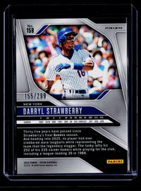 2025 Panini Prizm Baseball Darryl Strawberry Red Prizm #159 /299 - back