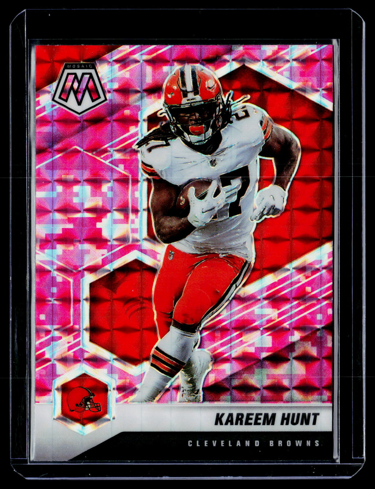 2021 Panini Mosaic Football Kareem Hunt #56 Cleveland Browns - front