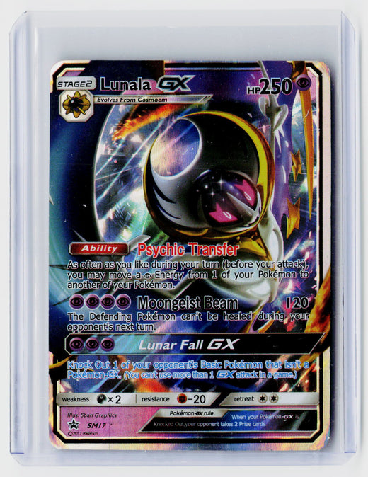 2017 Pokémon Sun & Moon Promo Lunala GX SM17 - front