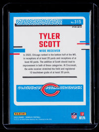 2023 Panini Donruss Optic Rated Rookie Tyler Scott #315 Chicago Bears - back