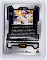 2023 Panini Prizm Football Mac Jones #206 Black and White Checker Prizm - back