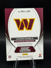 2024 Panini Totally Certified New Generation Jerseys Jayden Daniels NGJ-JDS Rookie - back