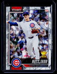 2026 Topps Series One Matt Shaw #27 Chicago Cubs Baseball Card - front