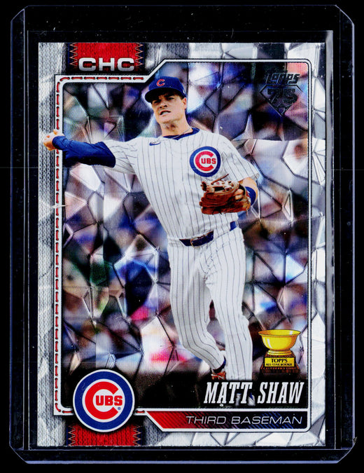 2026 Topps Series One Matt Shaw #27 Chicago Cubs Baseball Card - front