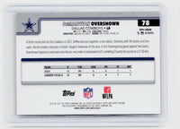 2025 Topps Chrome Football DeMarvion Overshown Red Refractor /25 #78 - back