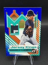 2025 Panini Donruss Prospect Jersey Kings Blue Jurrangelo Cijntje #PJK-JC 11/25 - front