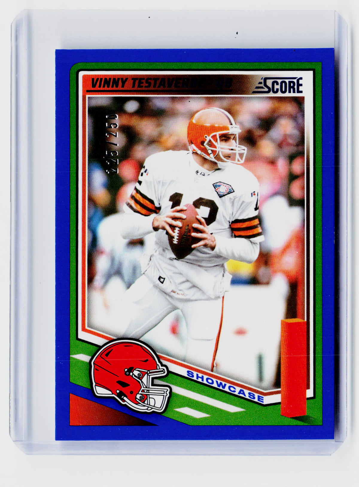 2025 Panini Score Football Showcase Vinny Testaverde #146 /250 Cleveland Browns - front