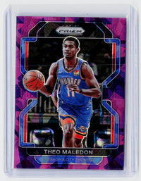 2021-22 Panini Prizm Theo Maledon Pink Ice Prizm Rookie Card #179 /149 - front