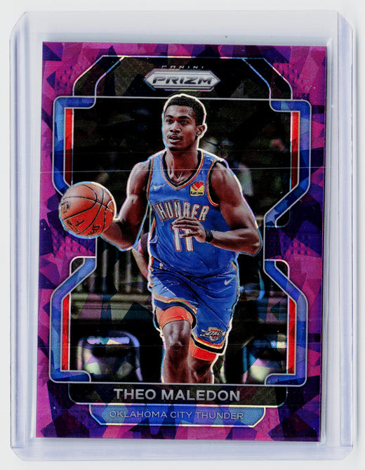 2021-22 Panini Prizm Theo Maledon Pink Ice Prizm Rookie Card #179 /149 - front