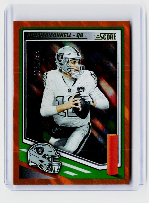 2025 Panini Score Football Aidan O'Connell #52 Las Vegas Raiders - front