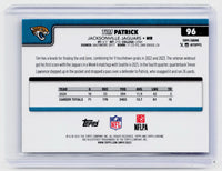 2025 Topps Chrome Tim Patrick #96 Jacksonville Jaguars - back