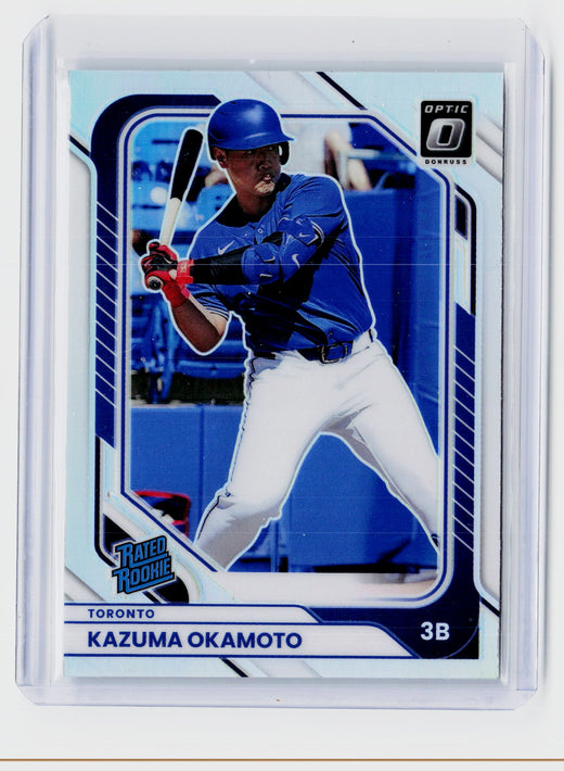 2026 Panini Donruss Optic Rated Rookie Kazuma Okamoto #18 Toronto - front